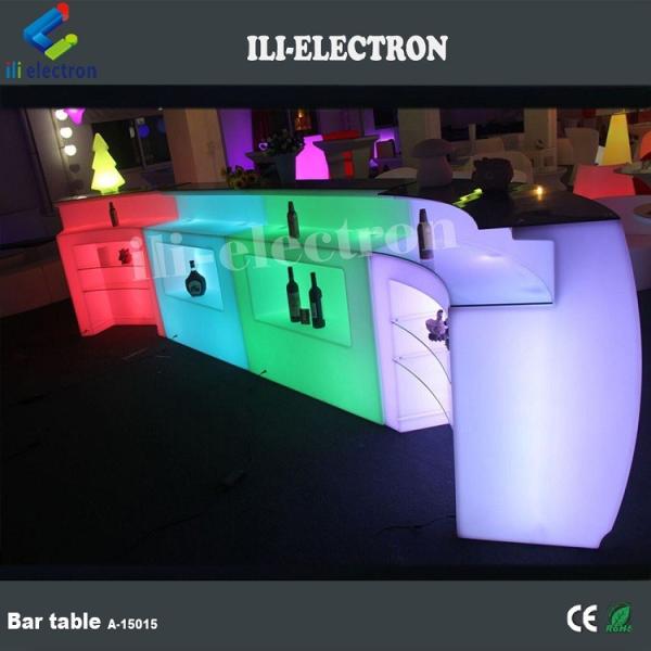 waterproof led mobile bar counter with light
