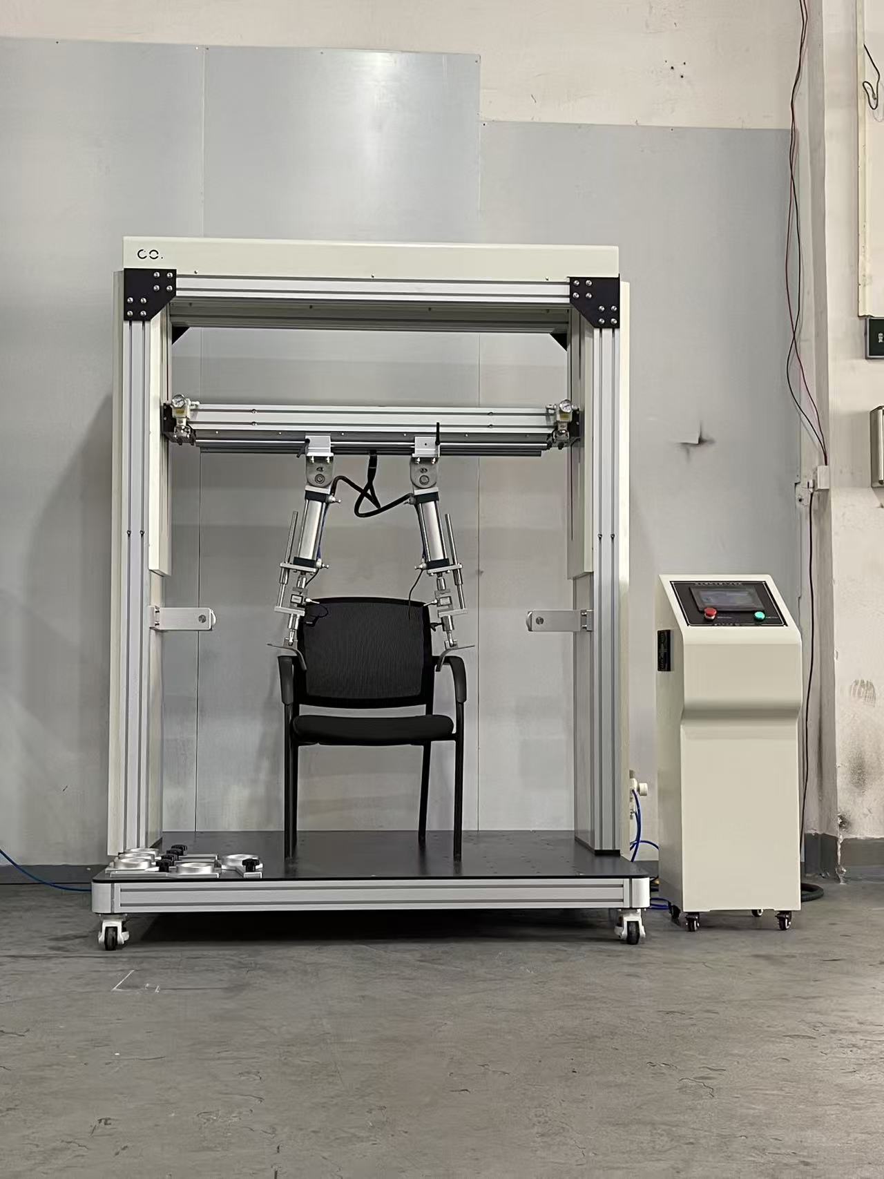 Office Chair Armrest Fatigue Testing Machine, Armrest Durability Compression Cyclic Life Strength Performance Tester
