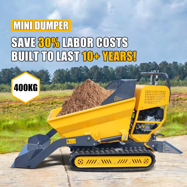 500kg Self-loading Track Dumper Mini Dumper Agricultural Dumper Construction Machine