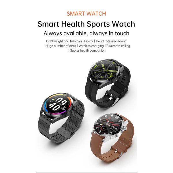 1.36 Inch NFC HK3 PLUS Smart Watch Men'S Heart Rate Wireless Charging Custom Dial