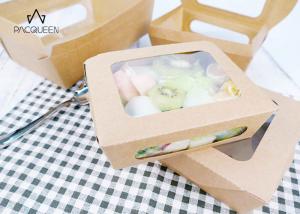 China Takeaway Sandwich Containers , Clear Lid Disposable Salad Containers To Go on sale