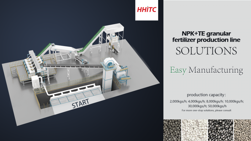 Organic NPK Compound Fertilizer Production Line Making Machine 5-8T/H