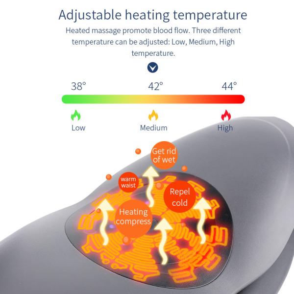 Air Bag Waist Electric Lumbar Back Massager For Lower Back Pain 22cm width