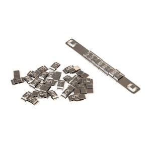 Printing Embossed 304 SS Cable Tag Plate 89mm Length 9.5mm Width