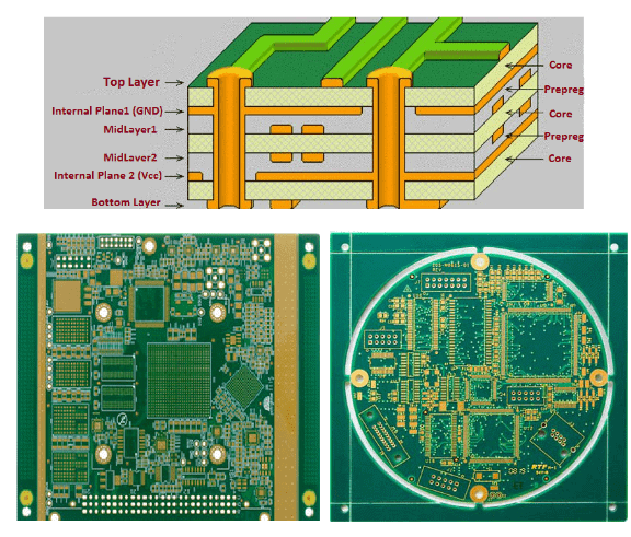 High Precision Multilayer PCB Board 4 Layer Design Complex Electronic Manufacturing