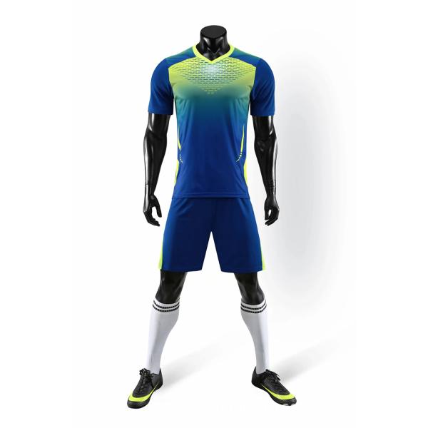 High quality Polyester Material Cheap accept custom Soccer Uniform men Set referee uniform soccer