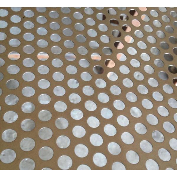 Round Hole 24 Gauge 72" Perforated Mesh Screen