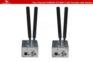 Wholesale One Channel HDMISDI 4G WIFI H.265 Encoder with Battery from china suppliers