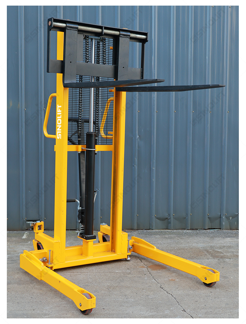 SINOLIFT SFH22AG Manual Hydraulic Stacker with Adjustable Straddle Legs