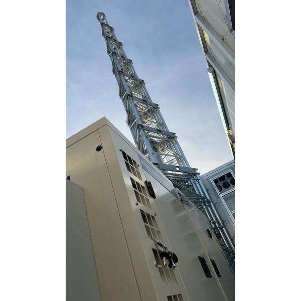 20m Cow Cell On Wheels Portable Telecom Station Temporary Telecom Tower