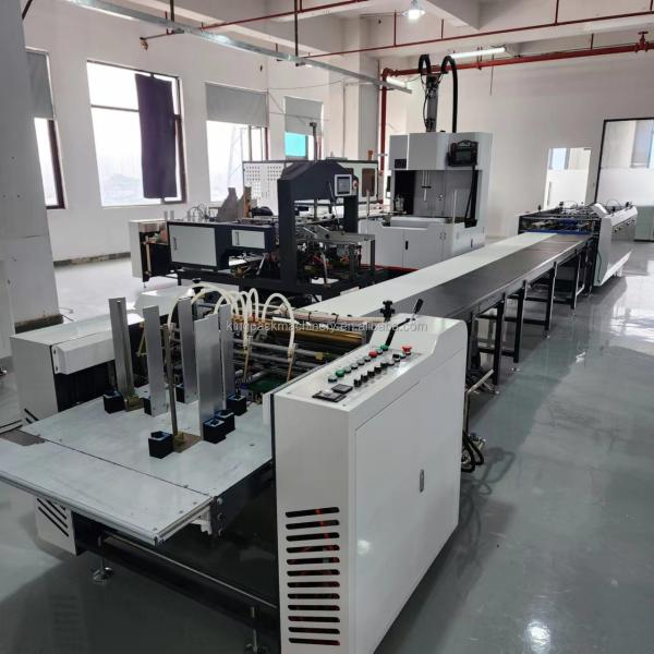 DG850B Feeder Box Gluing Machine with 30 pcs/Min Speed, High Precision Dual-Sheet Detection, and Hybrid Glue System for Rigid Box Forming