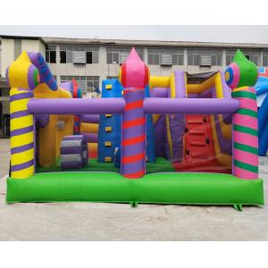 0.55mm PVC Outdoor Inflatable Bouncer House Slide Combo