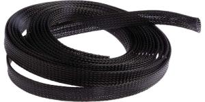 China Flexibility Expandable Braided Pet Black Cable Sleeve 2.0mm 80.0mm on sale