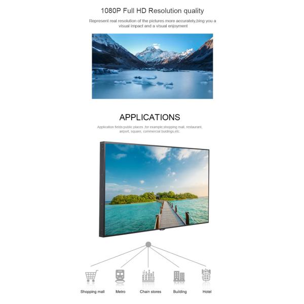 500 Nits Android 7.1 OS Ceiling Mounted WiFi Digital Signage