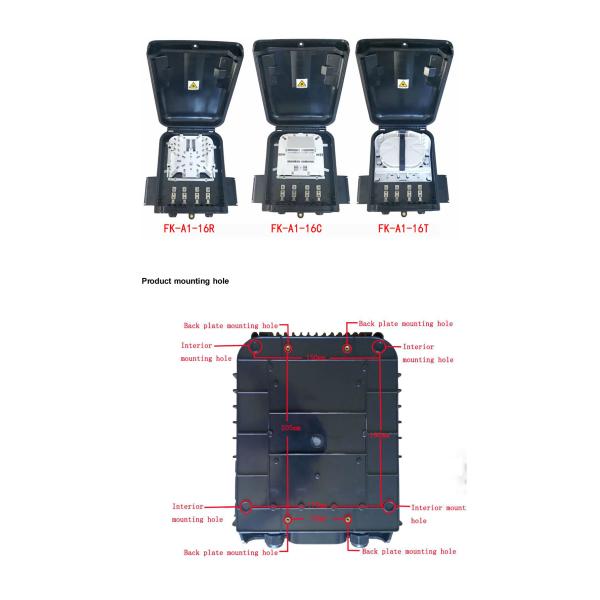 Outdoor 16 Port Waterproof FTTH Terminal Box Fiber Splitter Distribution Box