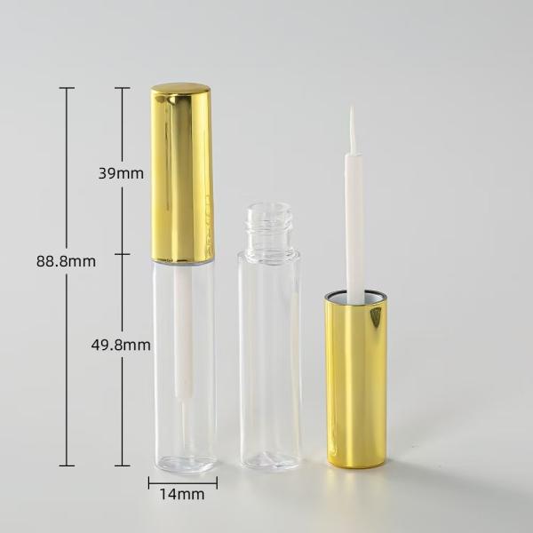 Aluminum head cap PETG bottle for lip glaze tube repair liquid can be customized with logo