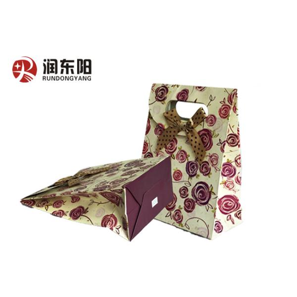 Custom Printing Wedding Paper Gifts Bags Biodegradable With Patch Handle