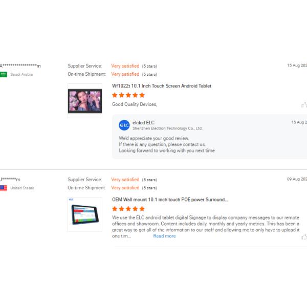 10.1 Inch Android Meeting Room Tablet with LED Light Bar Wall Mount