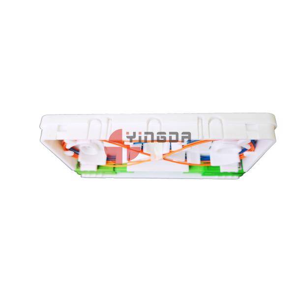 White 2SC Mini Roseta Fiber Termination Box 2 Port Wall Mounted ABS+PC Alloy OTB ODB