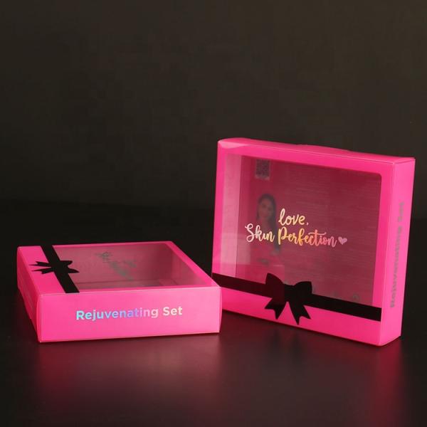 Mini MOQ Clear Plastic PVC Packaging Boxes High Transparent PET RPET Plastic Retail Packaging Box