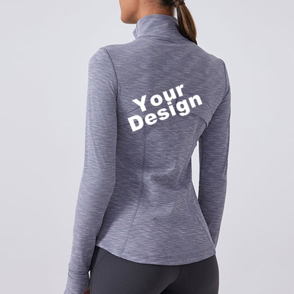OEM ODM Sculpt Naked Feeling Workout Jacket, Customizable Quick Dry Long Sleeve Fitness Jacket For Women