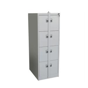 China Office Document Lockable Metal 4 Drawer Filing Cabinet with Locking Bar on sale