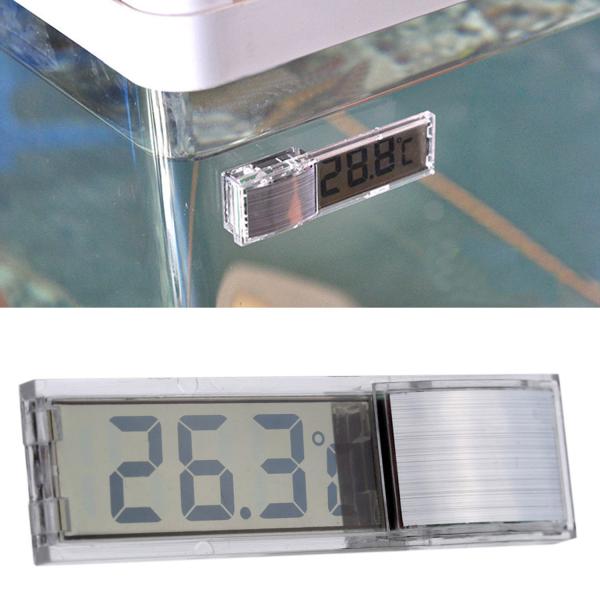 Mini Transparent Thermometer Digital LED Temperature Meter Thermometer for Aquarium Fish