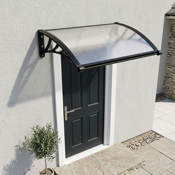 Wall-mounted Polycarbonate canopy built for window awning projects delivering effective sunshade and sturdy construction