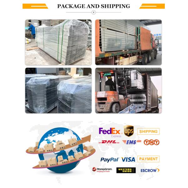 Custom Support System Perforated Trough Galvanized Steel Cable Tray Cable Trunking