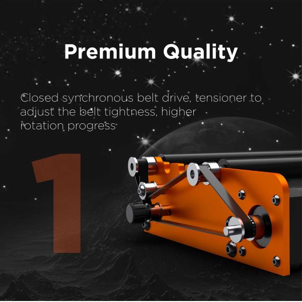 ACMER M2 Laser Rotary Roller Supports Engraving Cylindrical Objects Glass Bottles Stemmed Glasses