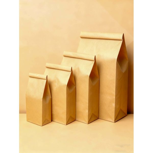 Customized Kraft Paper SOS Bread Bag - Eco-Friendly & Versatile Bakery Packaging Bakery Bag Bread Bag Food Bag Take Away Bag