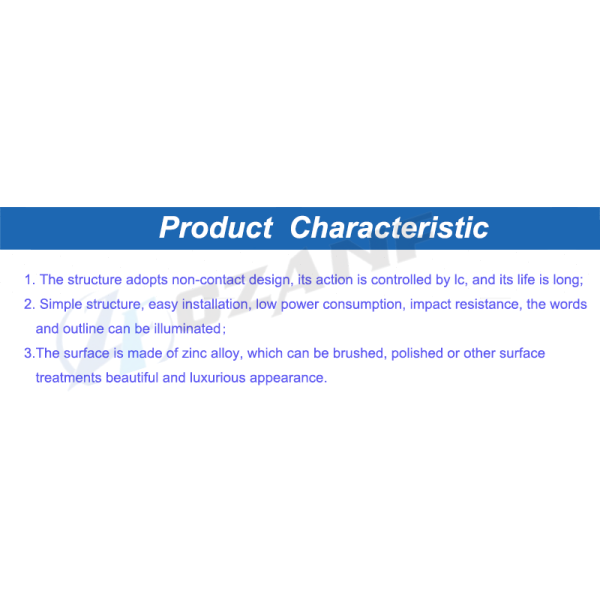 Stainless Steel Touchless Elevator Push Button with DC24V/12V and 35.6mm Cutout for Contactless Lift