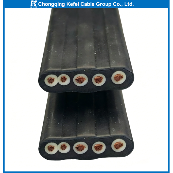 YFFB Stranded Copper High Quality Flexible Flat Elevator Lifting Cable Coil Low Voltage 450V/750V Rubber Insulation