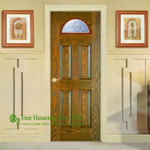 Solid Entry Doors For Apartment, Front Entry Door For Sale, Exterior Solid Wood Panel Doors With Glass Panels