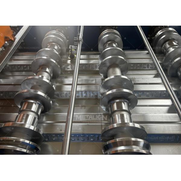 High-Strength Floor Deck Roll Forming Machine With 18 Forming Stations And Wall Panel Frame