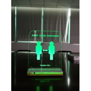 Buy cheap Transparent Table Stand Acrylic 28 * 22cm Led Word Sign from wholesalers