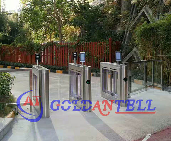 outdoor Facial Recognition Thermometer Infrared Swing Arm Barriers