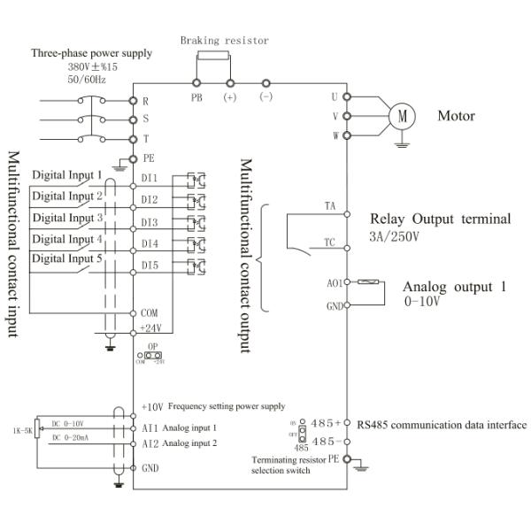 50hz Vector Variable Frequency Device , Variable Frequency Drive For Single Phase Motor