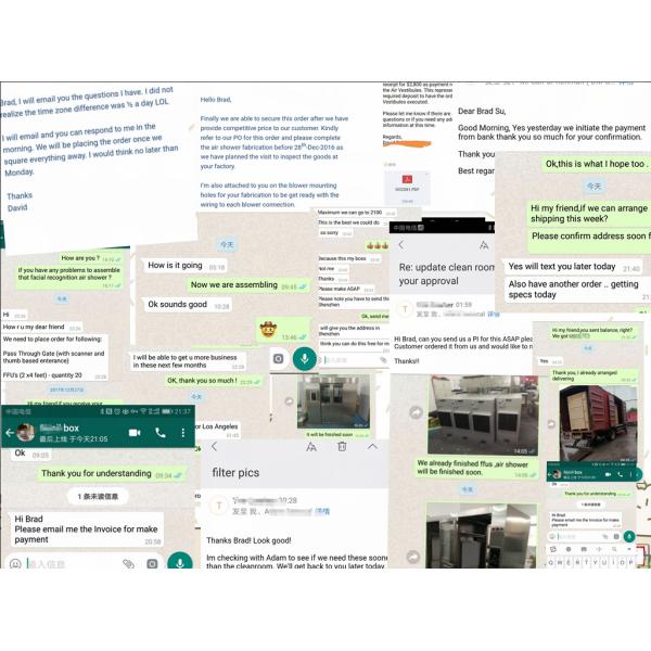 Customized ISO 5 Modular Vertical SS304 Frame Cleanrooms for Precision Instrument Industry in Portugal