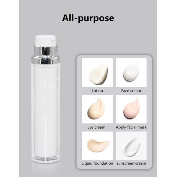 Double Layer PP Airless Pump Bottle 15ml 30ml 50ml Cosmetic Pump Dispenser