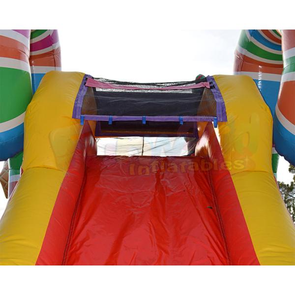 Combo Sugar Shack Inflatable Bouncy Slide Digital Printing