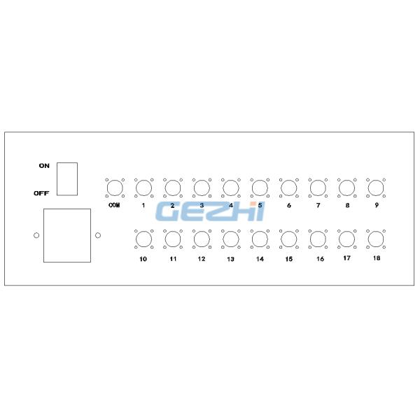 FC Connector APC Desktop 1x18 Optical Switch Equipment