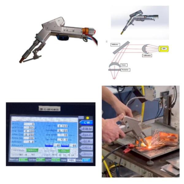 Lightweight Handheld Single Motor Laser Welding Machine For Welding 5mm Stainless Steel