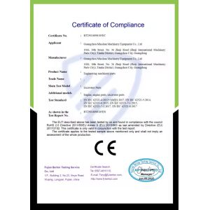 Guangzhou Minshun Machinery Equipment Co., Ltd. Certifications