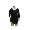 Front Length Back Short Casual Ladies Wear Women'S Plus Size 3 4 Sleeve Tunics for sale