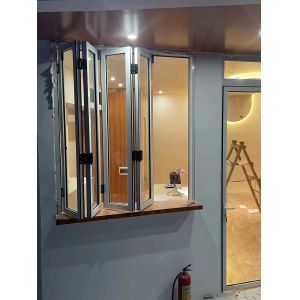 Customizable Panel Folding Window System Allowing Artistic Expression Through