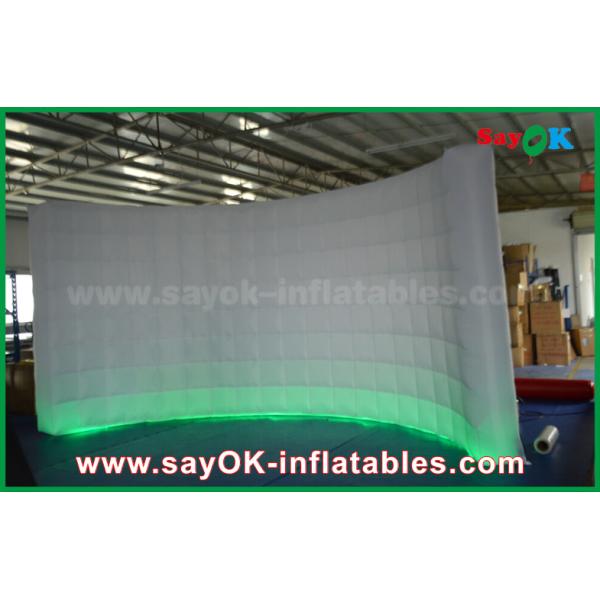 Inflatable Led Photo Booth White Oxford Fabric Inflatable Event / Wedding Photo Booth Kiosk SGS