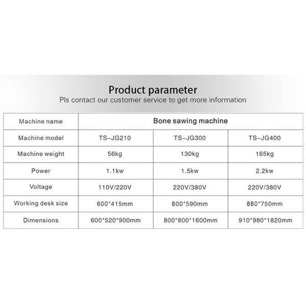Adjustable Saw Blade Meat Processing Machine positioning plate Breakdown boneless Electric