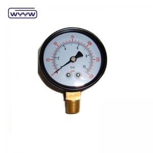 Wholesale pressure gauge for swimming pool filter  2 Dial, 0-60 Psi, Bottom Mount 1/4 Pipe Thread from china suppliers
