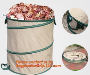 China Leaf Collector Bag, Garden Waste Bags, Recycle Garden Waste Woven Bag, pop-up bags, grow bags, garden bags, garden sacks on sale